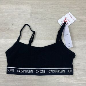 Calvin Klein CK One Unlined‎ Bralette Womens XS Black